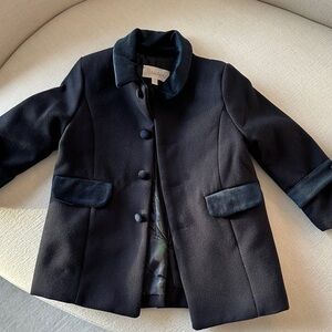 Stylish Black Kids Pea Coat